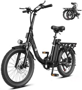 Hopepeak Z10 Foldable Electric Bike for Adults,1200W Peak Motor, 20"×3.0 Fat Tire Folding Ebike with 48V 13.5Ah 648Wh Removable Battery Max Range 80 Miles,7-Speed 20+MPH,Adults Electric Bicycle