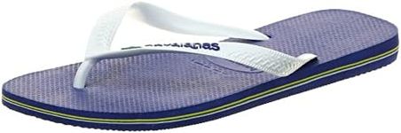 Havaianas Unisex Kid's Brasil Logo Flip Flops, Navy Blue 850, 9 US