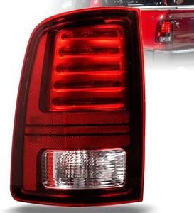 Lochnchn Led Tail Lights Compatible with Ram 1500 2013-2018 Ram 2500/3500 2014-2018 Rear Taillight with Blub Brake Lamp Assembly Red Lens Black Interior Left Driver Side Replace 68093081AB