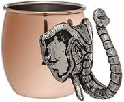 Godinger Moscow Mule Mug for Cocktails and Ice Cold Beverages -Elephant Hadle - 20 oz