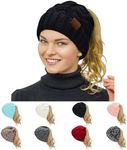 Rosoz Ponytail Beanie for Women,Win