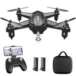 Drone with Camera 1080P HD FPV Live Video Drone with Carrying Case Altitude Hold Headless Mode 3D Flips RC Quadcopter for Beginners with 2 Batteries 20 Mins Flight Time Drones for Beginner Great Gift