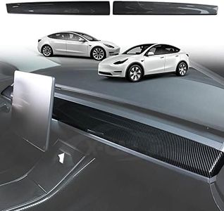 X-CAR Dashboard Cover for Tesla Model 3 2017-2023 and Model Y 2021-2024 Carbon Fiber Style Trim Panel Car Accessories