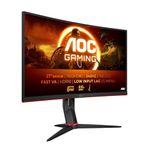 AOC C27G2Z3/BK 27 inch FHD Gaming Monitor Curved, 280Hz, Fast VA Panel, 1ms GtG, , HDR10, FreeSync Premium , Height Adjustment, (1920x1080 HDMI 2x 2.0 DP 1x 1.4 ) Black/Red