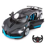 rastar Kid'S 1/14 Scale 2.4Ghz Bugatti Divo Radio Remote Control R/C Toy Car Model Vehicle For Boys, Black