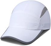 GADIEMKENSD Womens Hats Baseball Cap UPF 50+ Sun Quick Dry Lightweight Breathable Trucker Hat Outdoor Hiking Fishing Run Golf Sports A Dad Mesh Hats Reflective Running Hat Ponytail for Women White M/L