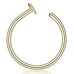14k Gold Nose Rings Hoops for Women