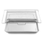 Allstare NX-AA5000RS Air Fryer Tray Replacement for Samsung Oven Parts 24 3/4’’ x 16 1/2’’ 304 Stainless Steel Air Fryer Basket DG75-01001C NX60T8111SS/AA NE63T8111SS/AA Samsung Air Fryer Rack 1 Set