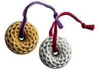 Nordic Ware Jubilee Bundt Ornament Set, Gold and Silver, 2-Pieces