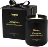 Candles for Men - Room Decor for Men, Gifts for Men, Natural Soy Wax Candles for Home Scented, Lavender Black Candles