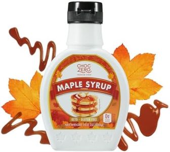 ChocZero Maple Syrup, Sugar Free, Low Carb, Sugar Alcohol Free, Gluten Free, No Preservatives, Non-GMO Dessert and Breakfast Topping Syrup, 10.5oz (Pack of 1)