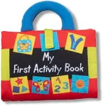 Melissa & Doug K’s Kids My First Activity Book 8-Page Soft Book for Babies and Toddlers - Early Learning Developmental Plush Soft Activity Book