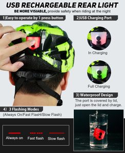 Adult Bike Helmet with LED Light, Magnetic Goggle Visor – Adjustable 57-62cm