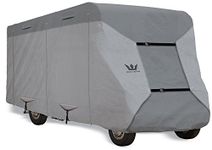 S2 Expedition Class C RV Covers by Eevelle | Marine Grade Waterproof Fabric Roof | Tan and Gray