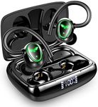 Wireless Earbuds, Wireless Headphones Running Bluetooth 5.3 Headphones with Dual Mic, Wireless Earphones Noise Cancelling Earbuds Sport Earhook IP7 Waterproof, 48H Stereo Headset, USB-C, LED Display