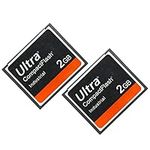 High Speed CF Card Ultra 2GB Compact Flash Memory Card Original SLR Camera Card 2GB (2Pack)