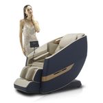 Lixo Metal Massage Chair - Li4400, Comt With 22 Auto Wellness Programs, 4 Innovative Features, Smart Voice Controller, Lcd Screen. Prime Triple-Core Massage Chair Full Body, Blue,Beige