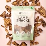 Pawtion 100% Natural Lamb Snacks for Dogs, Protein-Rich, No Additives