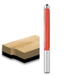 Akylin Extra Long Flush Trim Router Bit 1/2 Inch Shank - Cut Dia 1/2", Cutting Length 3" , Top Bearing Template Router Bit, Flush Cut Router Bit for Woodworking Trimming, by Akylin.