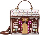 Betsey Johnson Gingerbread House Light Up Crossbody, Multi, Multi, One Size