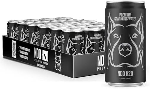 NDO H2O Premium Purified Water Case - 24 Pack (8.4 fl oz, Sparkling) | Reverse Osmosis Canned Water | Tested for Over 400 Impurities | Purified, Carbonated & Balanced | Alkaline & Minerals