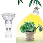 DOMMIA Grow Light Bulb, Full Spectrum Grow Light Bulb GU10 Base, 6W Grow Light Bulbs for Indoor Plants (100W Equivalent), Warmwhite 2500k Grow Light Bulb LED for Seed Starting, Flowers, Fruiting