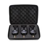 Lixada 3Pcs LED Wireless Fishing Bite Alarms for Fishing Rod Water Resistant Adjustable Tone Volume Sensitivity Sound Alert Fishing Bite Alarms