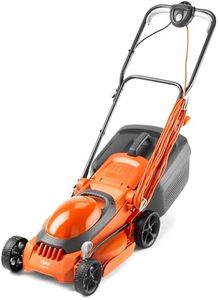 Flymo EasiMow 340R Electric Rotary Lawn Mower - 34 cm Cutting Width, 35 Litre Grass Box, Close Edge Cutting, Rear Roller, Central Height Adjust, Comfortable to Manoeuvre, Foldable Handles