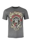 Gas Monkey Garage Mechanics Official Licensed T Shirt Weathered Grey Mens (Grey, XL)