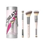 IT Cosmetics Heavenly Luxe 3 Piece Face Brush Set, Award-Winning Full-Size Makeup Brushes for Foundation, Concealer, Blush and Eyeshadow, Buffing Blending and Setting Tools