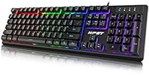 NPET K10 Wired Gaming Keyboard, LED