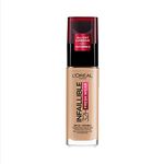 L'Oreal Paris Liquid Foundation, Oil Absorbing Formula, Transferproof, Heatproof and Long-lasting, Infallible 32H Fresh Wear, 140 Golden Beige, 30ml