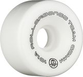 Skate One Corporation Rollerbones Team Logo 101A Recreational Roller Skate Wheels (Set of 8), White, 57Mm