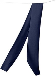 State Cashmere Unisex Ribbed Knit Scarf Made with 100% Pure Inner Mongolian Cashmere - Elegant, Soft, & Versatile - Ultra Warm Winter Accessories - (Navy, 70"x7")