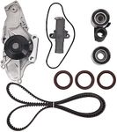 Timing Belt Kit with Water Pump for 3.0L 3.5L 3.7L 2003-2017 Honda Accord, Pilot, Odyssey, Ridgeline, Acura MDX, RDX, RL TL, TSX, ZDX - Replace # TCKWP329 TKH-002 - Timing Belt Water Pump Kit