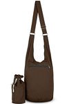 YOUR COZY Crossbody Bags For Women Crossbody Purse Hobo Bags For Women Aesthetic Shoulder Tote Bag With Zipper And Small Sack Bag (Brown)