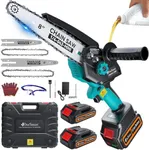 Mini Chainsaw Cordless, 8 inch & 6 