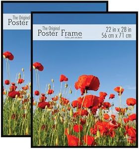 MCS Original Poster Frame, 22 x 28 Inch, Black, Set of 2