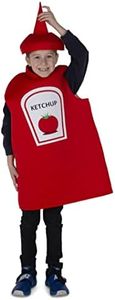 Dress-Up-America Ketchup Bottle Costume - Tomato Ketchup Unisex Dress Up - Kids and Adult Sizes (Large)