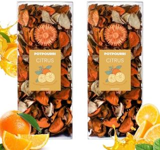 STRN Potpourri Natural Dried Flower Sachet Set, Long-Lasting Citrus Scented Bags for Closet, Drawer, Car, and Home Fragrance - Reusable Decorative Vase Fillers, Thoughtful Gift for Women & Friends