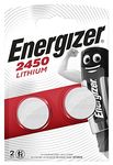 Energizer CR2450 Batteries, Lithium Coin, 2 Pack