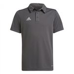 adidas Unisex Kids Entrada 22 Polo Shirt, Team Grey Four, 13-14 Years