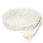 Lynn Manufacturing High Temperature Flat Gasket Tape, 1000F, White, Boiler & Furnace, 1'' x 1/8'' x 25ft