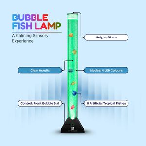 Straame 90cm Bubble Fish Lamp – LED Sensory Floor Light