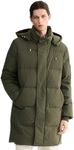 Orolay Men’s Thickened Down Jacket Winter Warm Down Coat Green X-Large