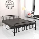 Honey Touch King Bed | Foam Mattress Included | Folding Style No Assembly Required (with Mattress, King)