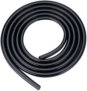 Eastrans 1/2" ID Silicone Tubing, Food Grade 1/2" ID x 5/8" OD Flexible Pure Silicone Hoses High Temp for Home Brewing,5 Feet Length,Black