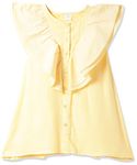 Mini Klub Baby Boat Neck Sleeveless Woven Cotton Yellow Color Dress (12-18M)