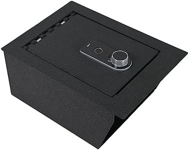 Console Safe Gun Safe for Car, WASAI In-vehicle Console Gun Vault Lockbox Compatible with 2016-2023 Honda Ridgeline, Passport, 2016-2022 Pilot with Heavy Gauge Plate Steel, Fingerprint Lock with Key.