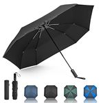 G4Free 54 Inch Large Golf Umbrella Automatic Square 3 Folding Windproof Umbrella Compact Travel Rain Umbrellas